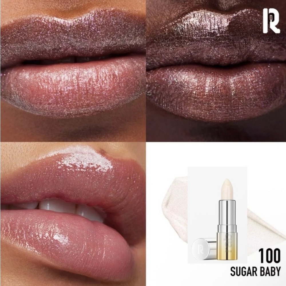 Rabanne Dramalips Glassy Pearly
Lipstick #100 Sugar Baby (Pearly Icy
Clear)